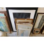 Collection of Seven Framed and Glazed Watercolours together with a Large Limited Edition Print no.