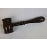 Turned hardwood gavel