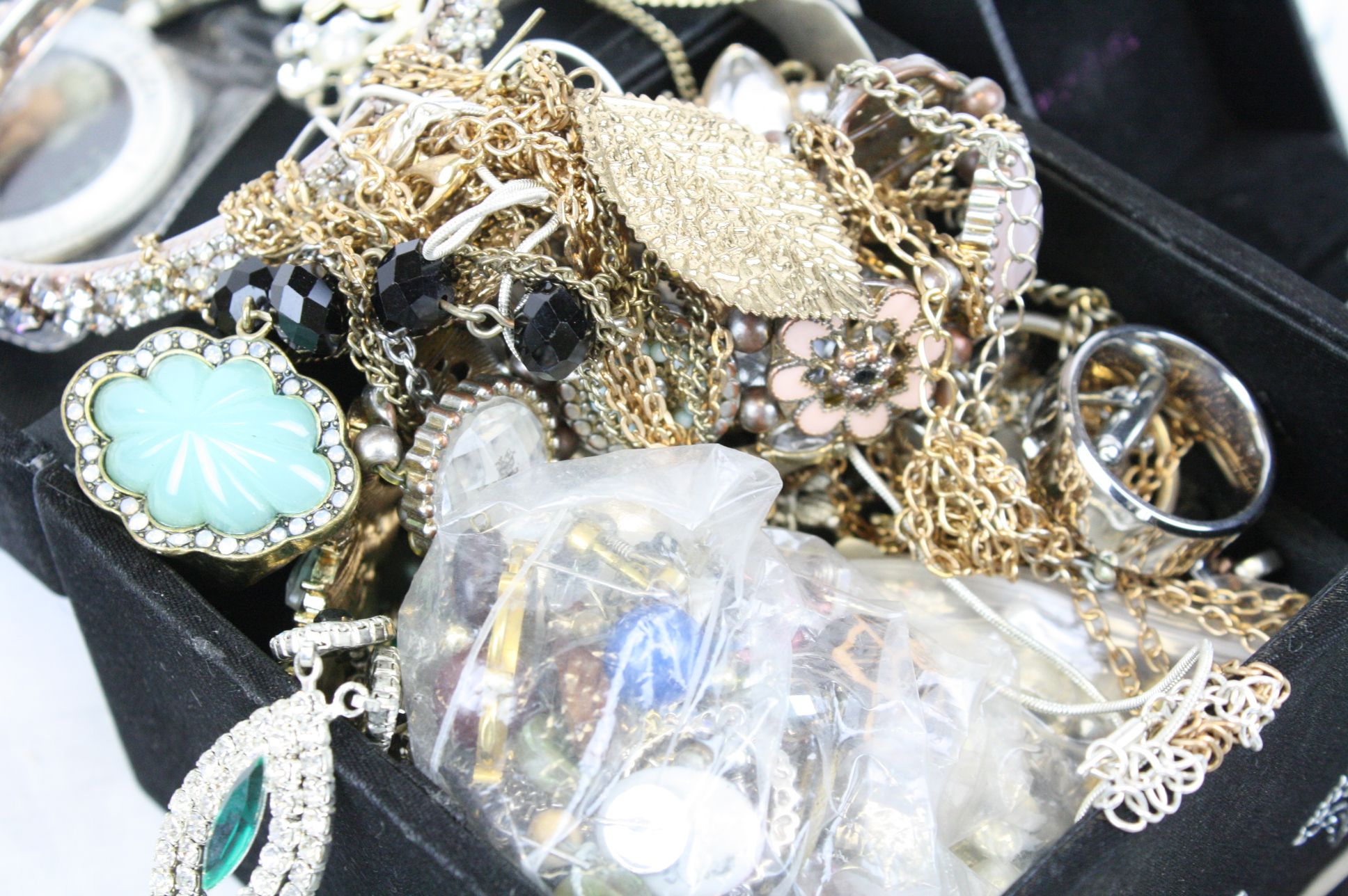 Collection of mixed Costume jewellery & coins to include Crowns & Swarovski crystal set - Image 2 of 6