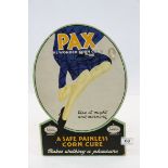Advertising - Vintage Shop Display Advertising Board ' Pax, the wonder Corn Cure ' with Easel