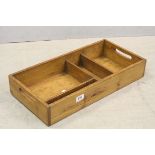 vintage pine kitchen cutlery box