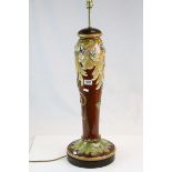 *Art Nouveau pottery lamp base, possibly Doulton ***Please note that VAT is applicable to the hammer