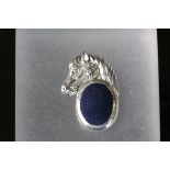 Silver horse shaped pincushion