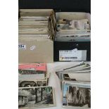 Two boxes of mixed vintage World Postcards, mainly Topographical but also WW1 interest