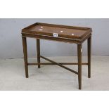 *Small Mahogany Silver or Tray Table, 43.5cms x 52.5cms x 25.2cms ***Please note that VAT is