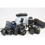 Box of mixed Cameras & equipment to include Nikon F-401 Camera