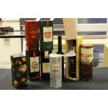 Quantity of boxed Christmas ales, a Wine Society wooden cased Mortlach Highland whisky & a bottle of