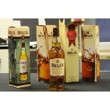 Four boxed Bells Scotch Whisky 70cl bottles
