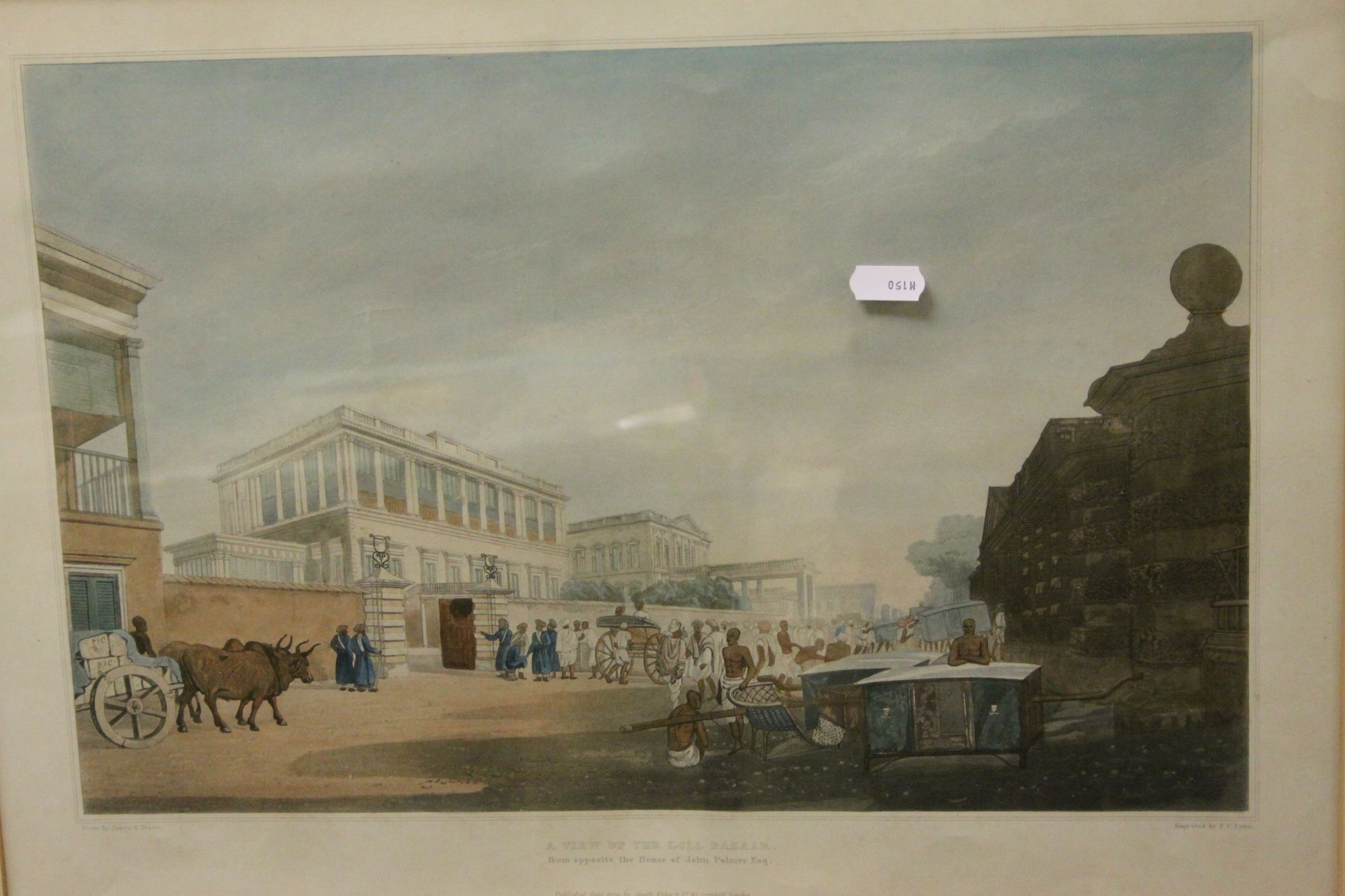 *James Bailey Fraser, aquatint published 1826 by Smith Elder, View of Loll Bazaar & aquatint by - Image 4 of 6