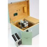 Russian cased Stereoscopic Microscope MBC - 9 with accessories & instructions, case approx 46 x 32 x