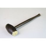 Early 20th century gavel engraved SS Bulan launched 1924