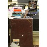 Collection of jigsaw puzzles, some unopened, together with folio style board