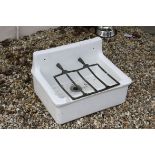 Belfast sink with drainer, dimensions approximately 60 x 44 x 36cm
