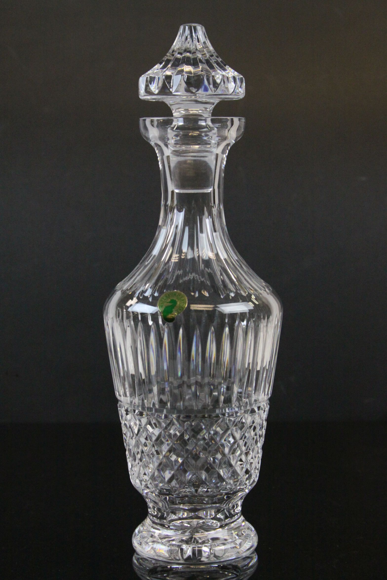Boxed Waterford Crystal Water jug & six Tumblers plus a Boxed Waterford Crystal Decanter approx 33cm - Image 5 of 9