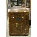 Victorian Style Safe with plaque ' Sentry Safe, Safes Ltd ' with key, 41cms wide x 30cms deep x
