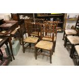 *Set of Four Lancashire Oak Spindle Back Chairs, circa 1800 ***Please note that VAT is applicable to