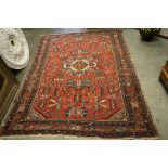 *Karajar Persian Wool Rug, circa 1900, 214cms x 149.5cms ***Please note that VAT is applicable to