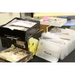Box with a large quantity of loose stamps, together with small amount of FDCs