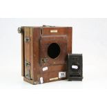 J Lancaster "Special Patent" Plate Camera, (lacking Lens) plus an Eastman & Co Kodak Camera model