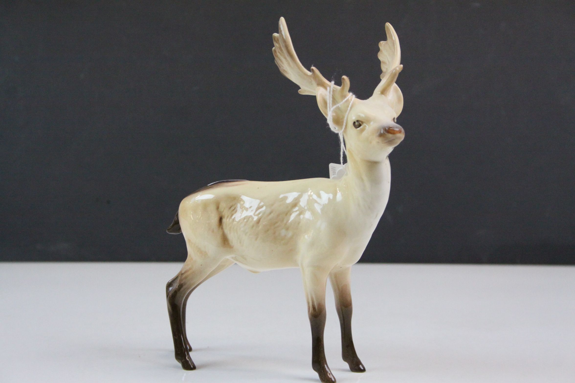 Beswick ceramic model of a Stag Deer approx 19.5cm tall