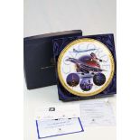 Boxed Royal Worcester Bradford Exchange cabinet plate to commemorate 30 years of Concorde