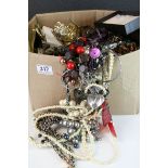 Large box of mixed Costume jewellery