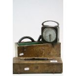 Wooden cased "The Poole Airmeter" with accessories