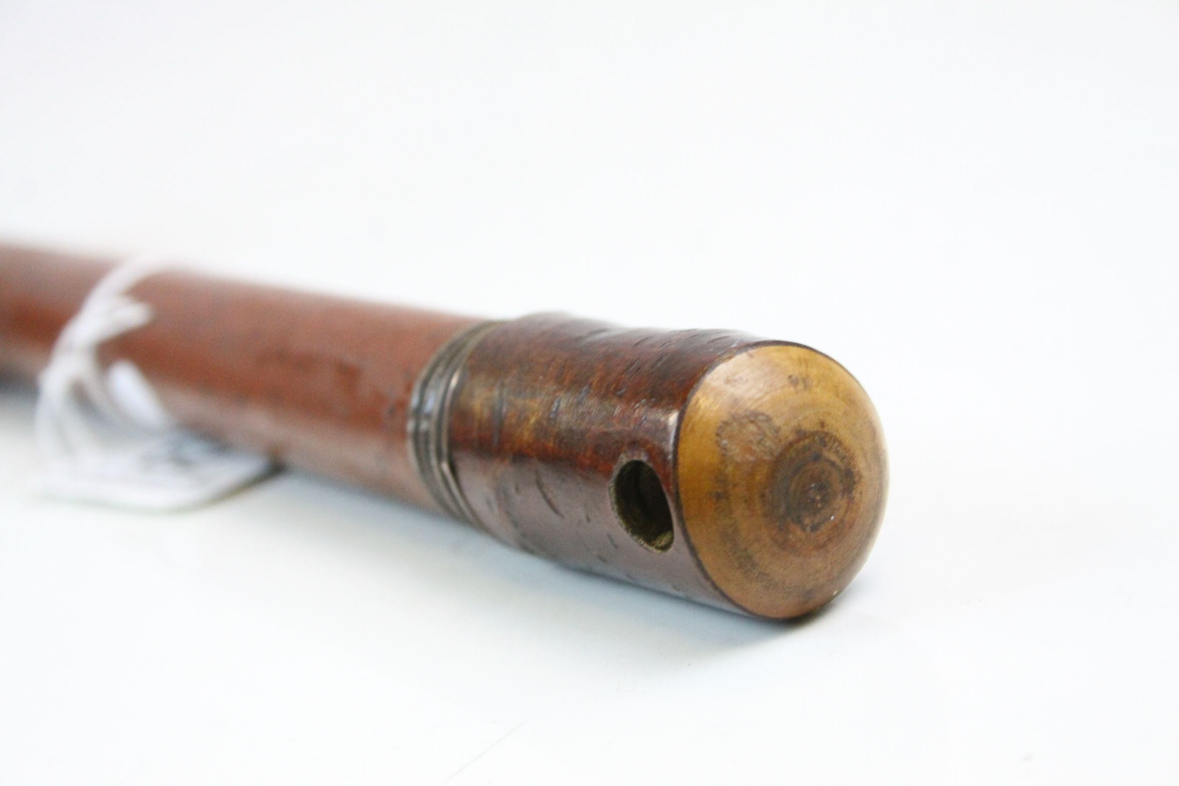 Antique smokers companion lacquer walking stick - Image 5 of 5