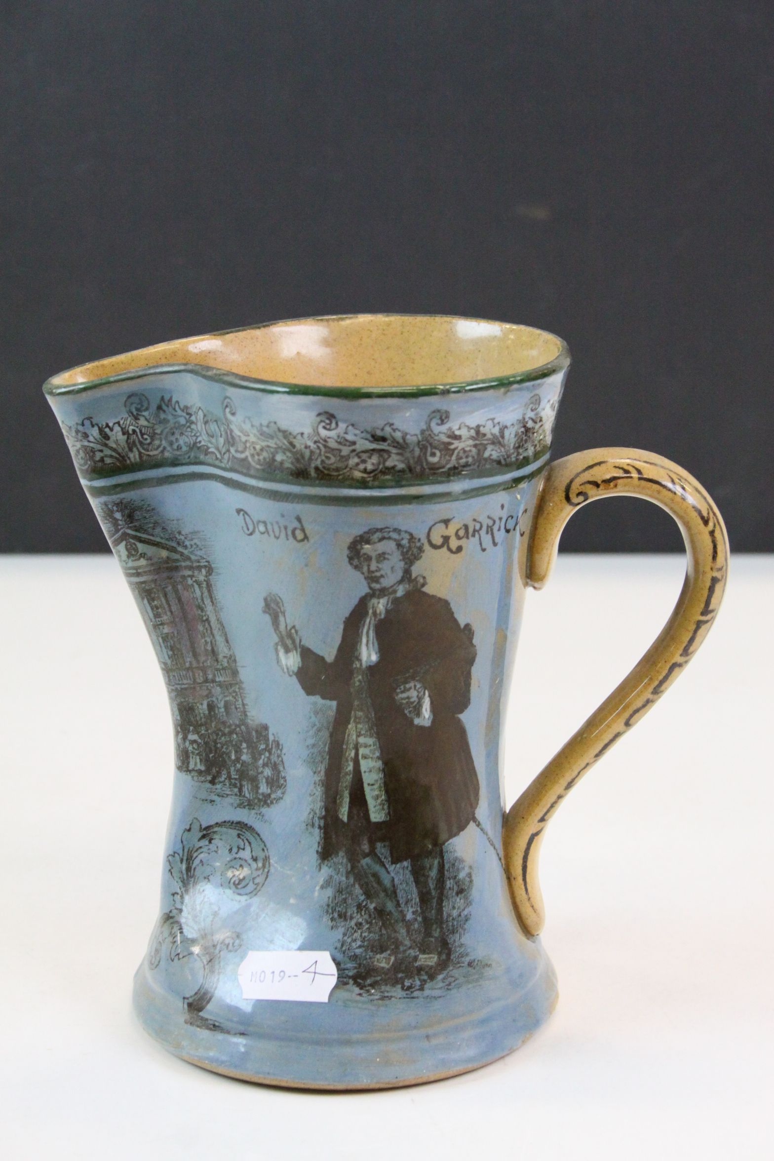 Royal Doulton Stoneware Jug depicting "David Garrick & St John's Gate Clerkenwell