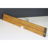 WWI era boxwood slide rule "Scott's Patent" by Aston & Mander 1917