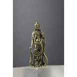 Small bronze/brass figure of an Indian deity
