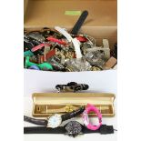 Shoebox of mixed Watches to include vintage