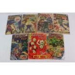 Comics - Seven Fantastic Four comics to include 55, 59, 60, 61, 65, 75 & 85, gd overall condition