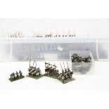 Collection of Hinchcliffe (style) miniature military figures on bases