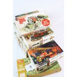 Ten boxed, unmade Airfix plastic model kits, to include Museum Models 1804 Steam Locomotive,