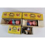 Three boxed Pelham Puppets to include Cat and 2 x Pinky, boxes and puppets gd overall condition