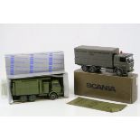 Two boxed military diecast models to include Conrad 3085 Truck and Tekno Scania SN025 with