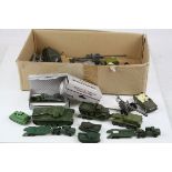 Quantity of plastic and diecast military models to include Dinky 651 Centurion Tank, Lesney, Premo