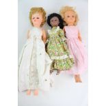 Three tall plastic mid 20th C dolls to include Reliable and Rosebud