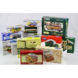 12 boxed Corgi diecast model sets to include ltd edn United Dairies, 75 Years The Metrobus,