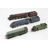 Four Hornby Dublo locomotives to include Duchess of Atholl, Sir Nigel Gresley, D8000 Diesel and LNER