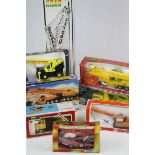 Eight boxed diecast and tin plate construction models to include Matchbox Superkings K114 Mobile