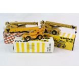 Three boxed 1:50 NZG Grove diecast construction models to include 149 RT760, 178 RT45/50 and