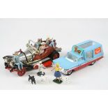 Diecast Corgi Chitty Chitty Bang Bang & Corgi Chevrolet Impala Chipperfields Performing Poodles,