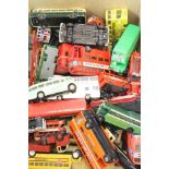 Quantity of unboxed play worn diecast models to include Dinky, Matchbox Lesney, Corgi, Zylmex, Siku,