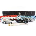 Four 1:50 scale diecast construction models to include ltd edn Krupp silver, Siku Feverwehr Faun 340