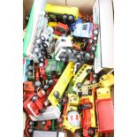 Quantity of unboxed diecast models to include Corgi transport and construction models, Matchbox