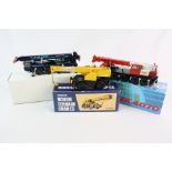 Three boxed 1:50 diecast construction diecast models to include Krupp KMK4070 with custome