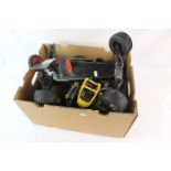 A collection of various remote control car chassis's and spare parts to include Tamiya & HPI.