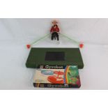 Three vintage toys and games to include Airfix Gyrobat, Stumpz Cricket Game and a Mayson Clown toy